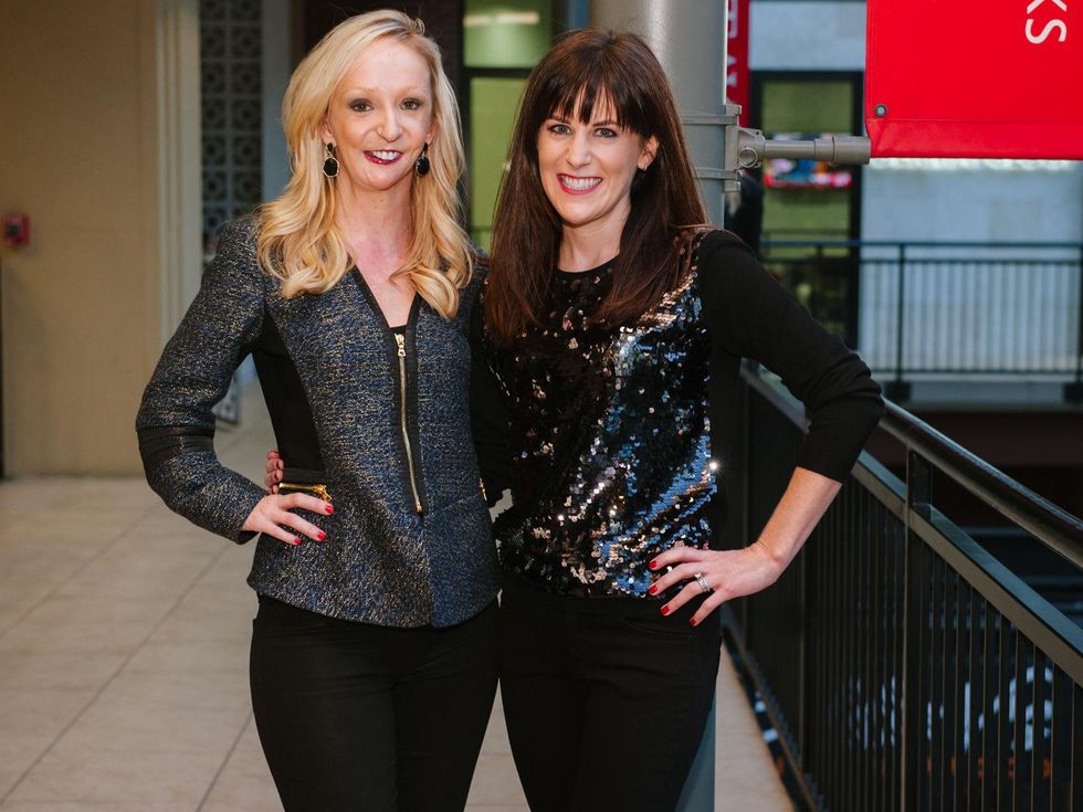 6 Carrie Ann, left, and Lauren Mills at the CultureMap Social at Saint Genevieve October 2013