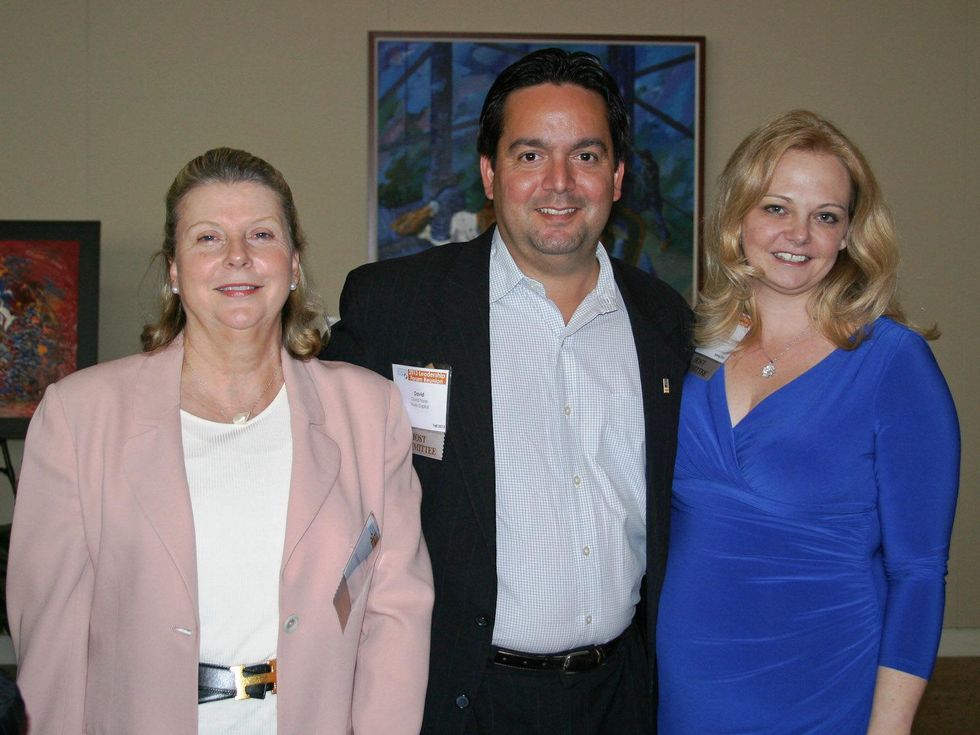 6 Center for Houston's Future party June 2013 Allison Hay, David Flores and Catherine McCoin