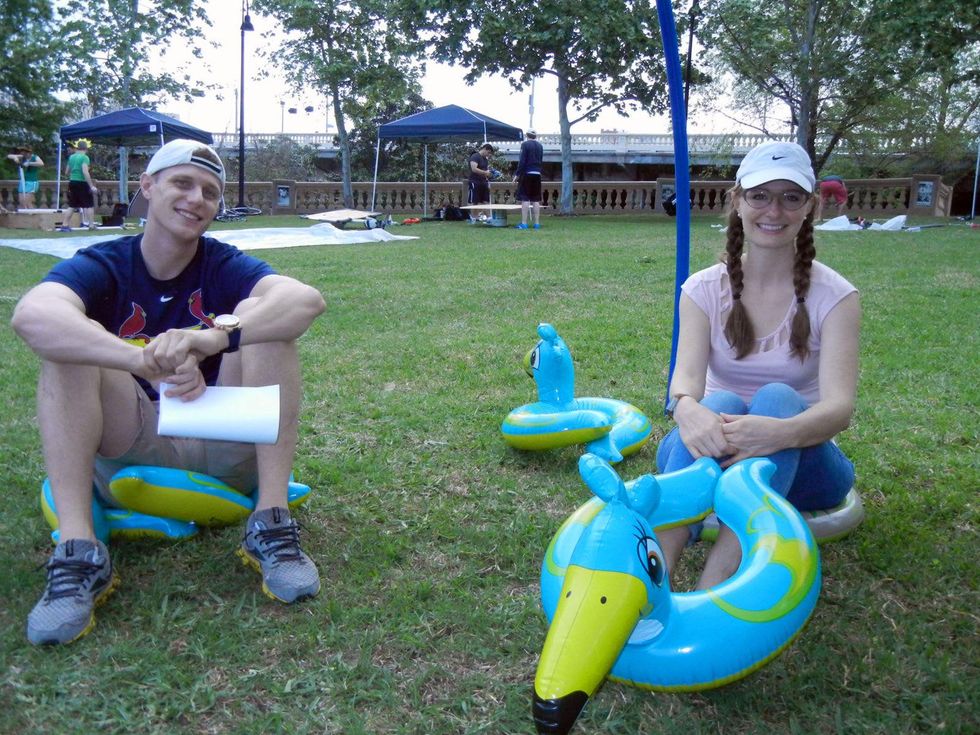 6 Chris Hill and Leanna Gatlinat at Anything That Floats 2014