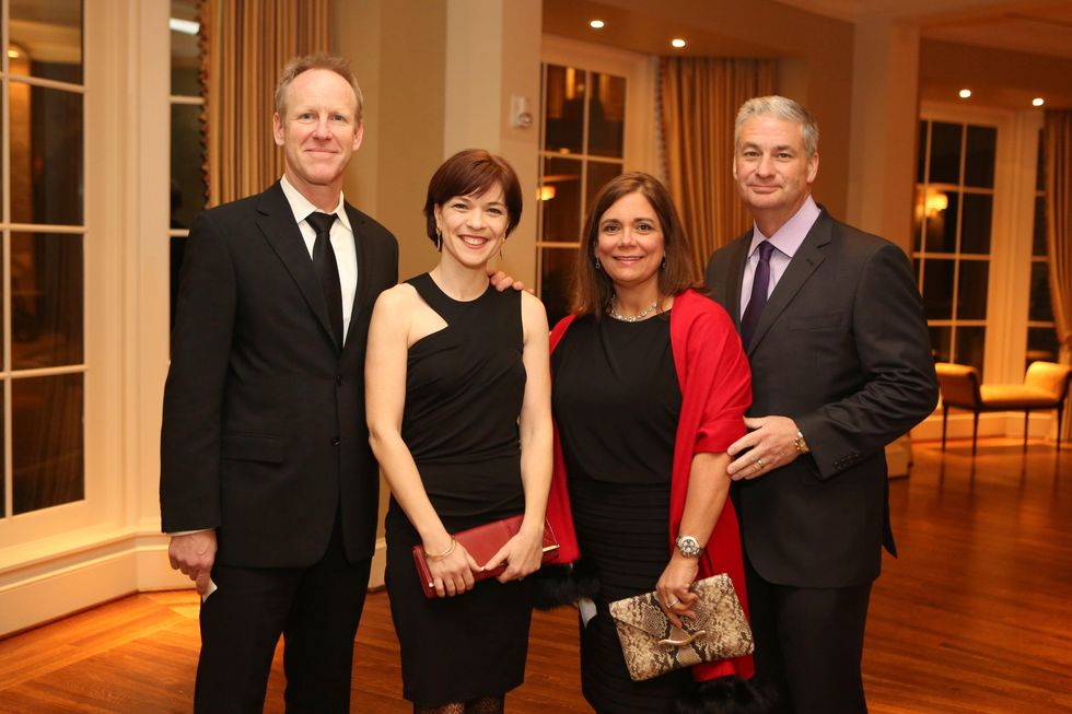 6 Chris Hutchison, from left, Elizabeth Bunch and Carmen and Butch Mach Alley Theatre Celebrates Gregory Boyd's 25th Anniversary as Artistic Director February 2015