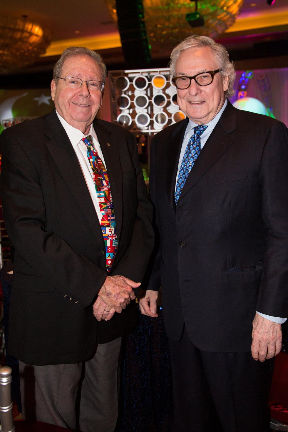 6 Dr. Richard E. Wainerdi, left, and Dr. O.H. Bud Frazier at The Social Book 2015 Launch Party January 2015