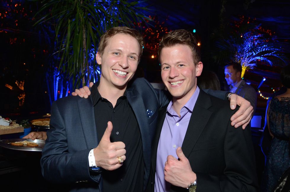 6 Dustin Roy, left, and John Powers at the Blue Cure Foundation benefit party at Hotel ZaZa June 2014