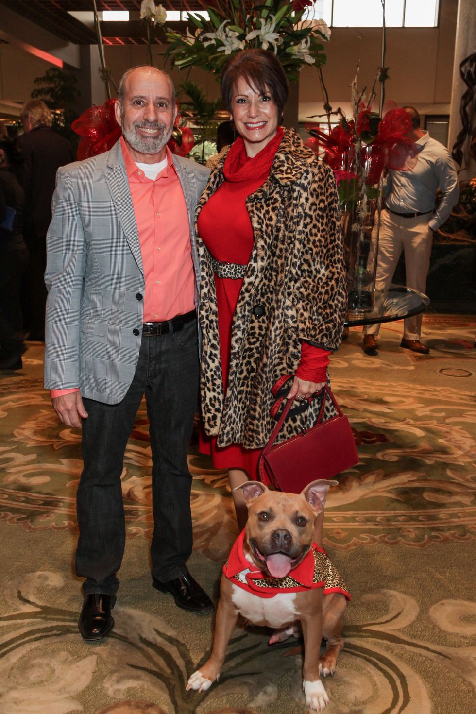 6 Harvey and Ellen Grodjesk with Samson at the Best Friends Brunch benefiting aniMeals on Wheels February 2015
