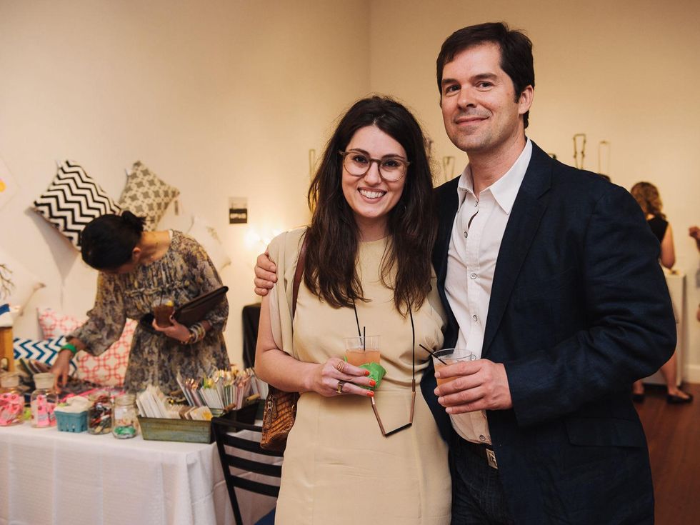 6 Houston Design Fair kick-off party April 2013 Maggie Schutza, Michael Landrum