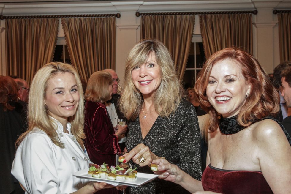 6 Irina Alamkan, from left, Anne Cress and Katina McDannald at the Gaston LeNotre Scholarship Gala February 2015