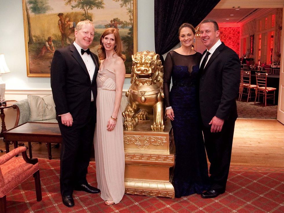 6 Jason and Liz Love, from left, and Rachel and Tom Regan at the Junior League of Houston Charity Ball February 2014