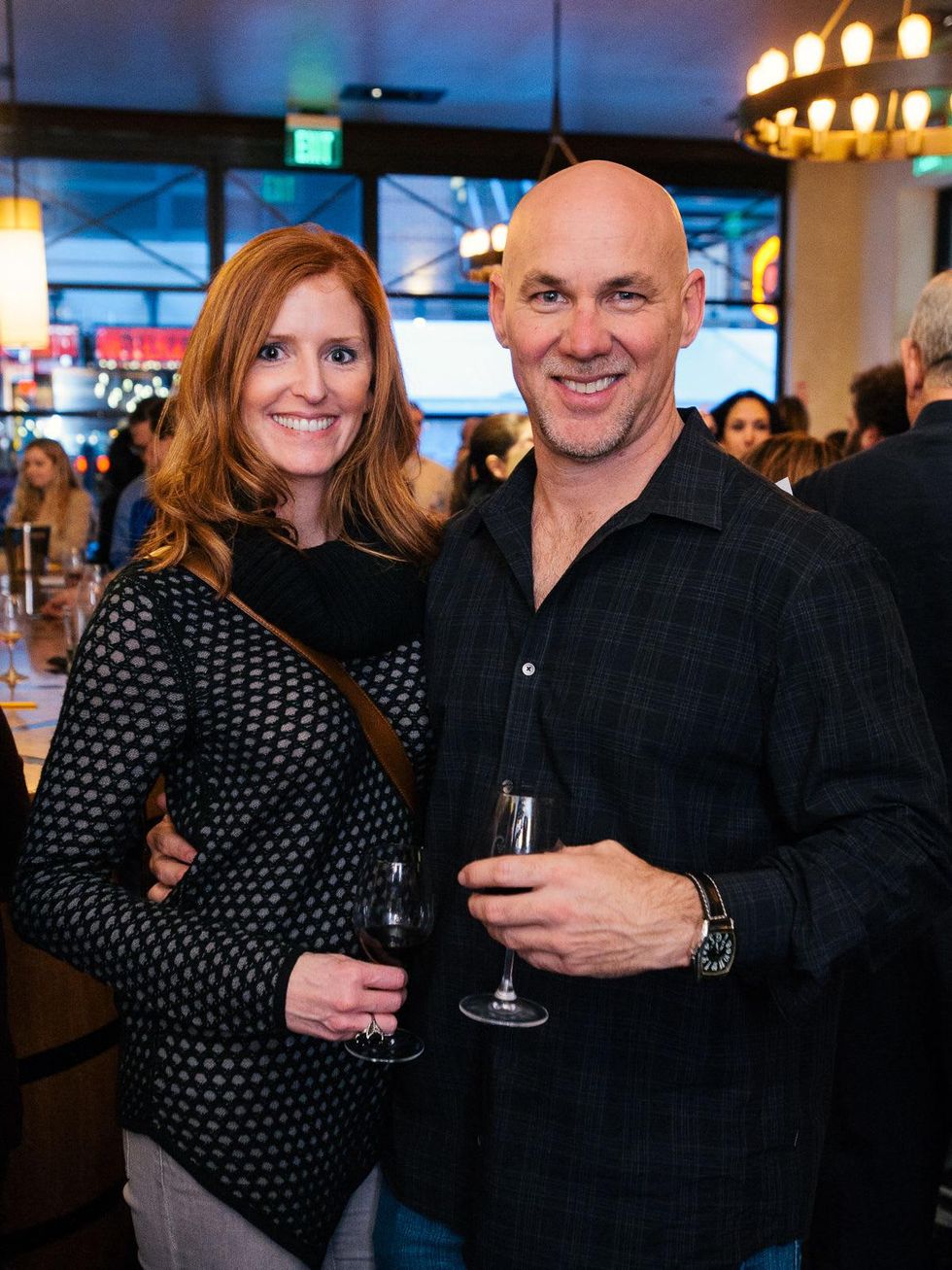 6 Jodi St. Clair and Russell Reeves at the Artesa wine tasting at Cru March 2014