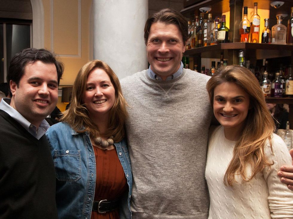 6 Joey and Nicole Romano, from left, and David and Kristin Thomas at the Preservation Houston Pier & Beam event February 2014