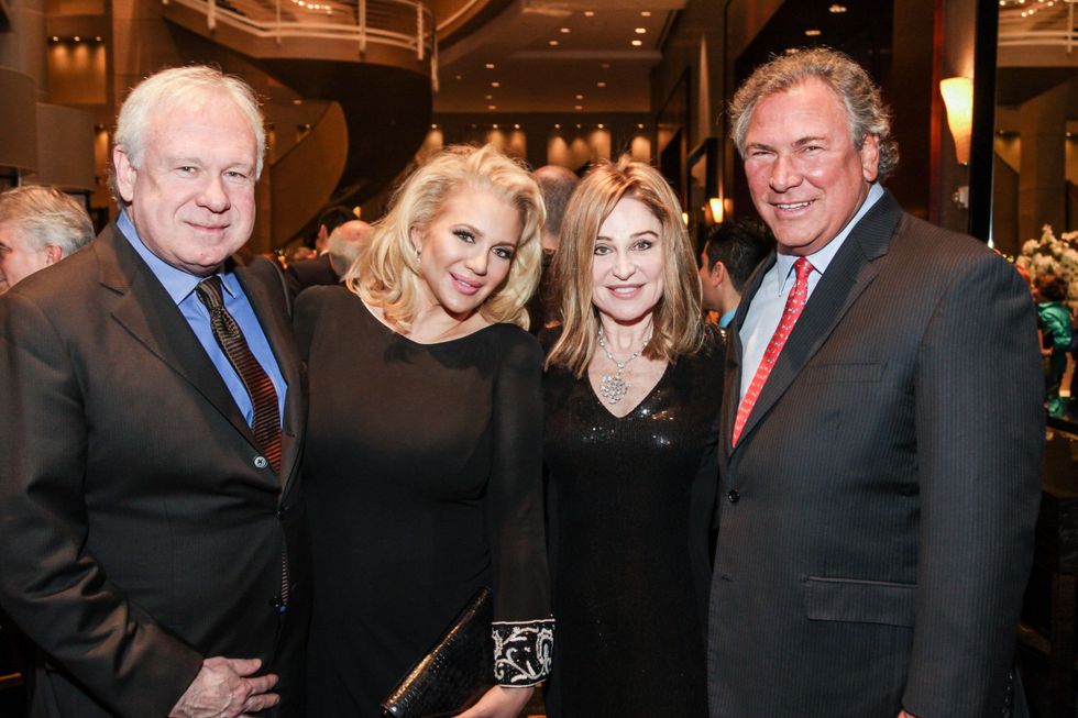 6 John Thrash, from left, Kristi Schiller, Becca Cason Thrash and John Schiller at the Social Book Treasures dinner December 2014