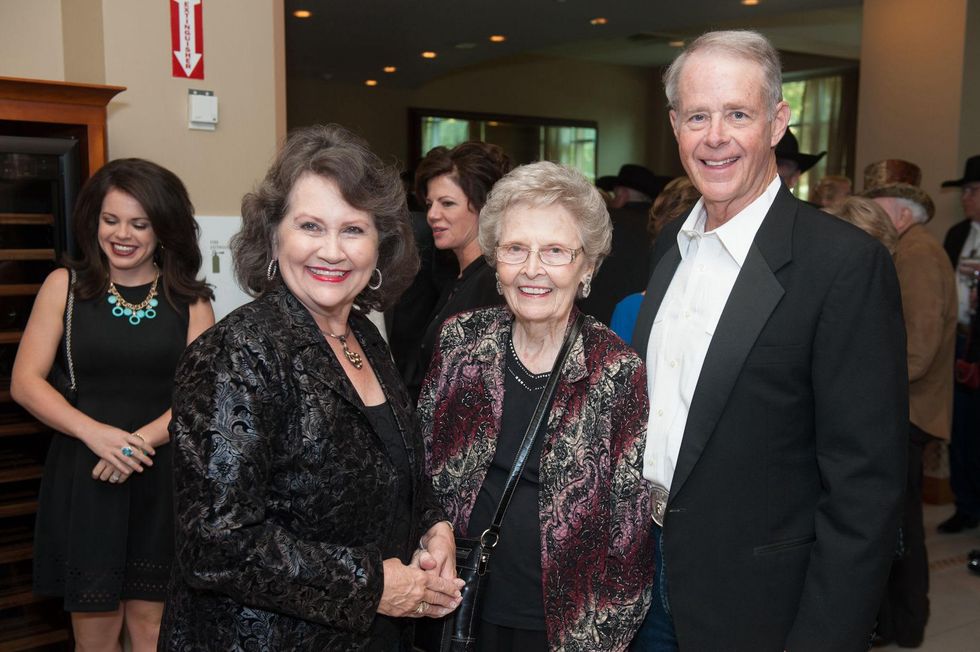 6 Linda Fowler, from left, Nell McDonald and Joe Fowler at the Northwest Ministries Jeans & Jewels Gala October 2014