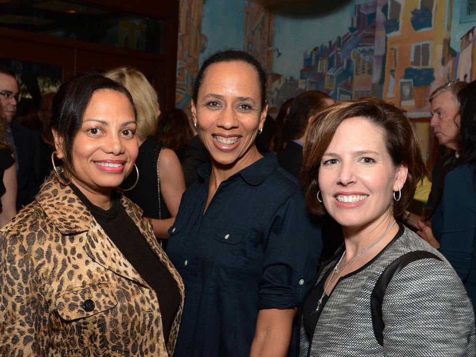 6 Maria Jackson, from left, Catherine Evans and Susan Moore at the Fox 26 RoundUP Launch February 2014