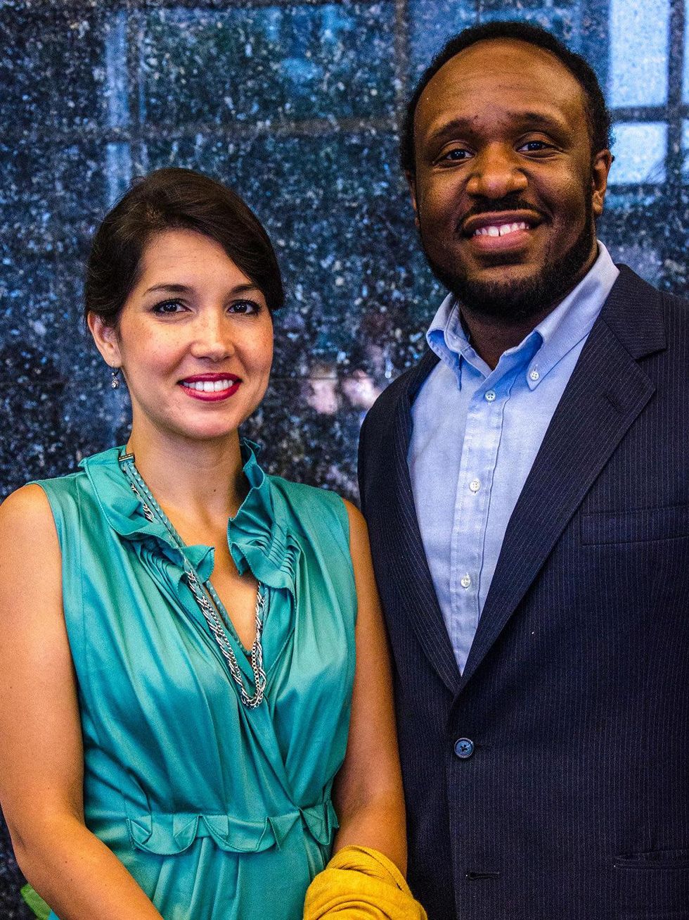 6 Opera in the Heights party September 2013 Sara Heaton and Steven Wallace