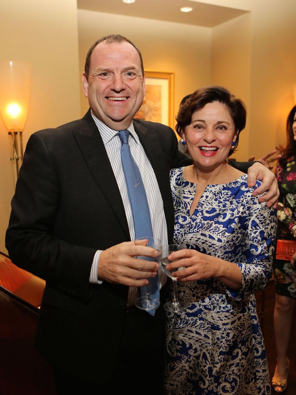 6 Perryn Leech and Beth Madison at Perryn Leech's 50th birthday party April 2014