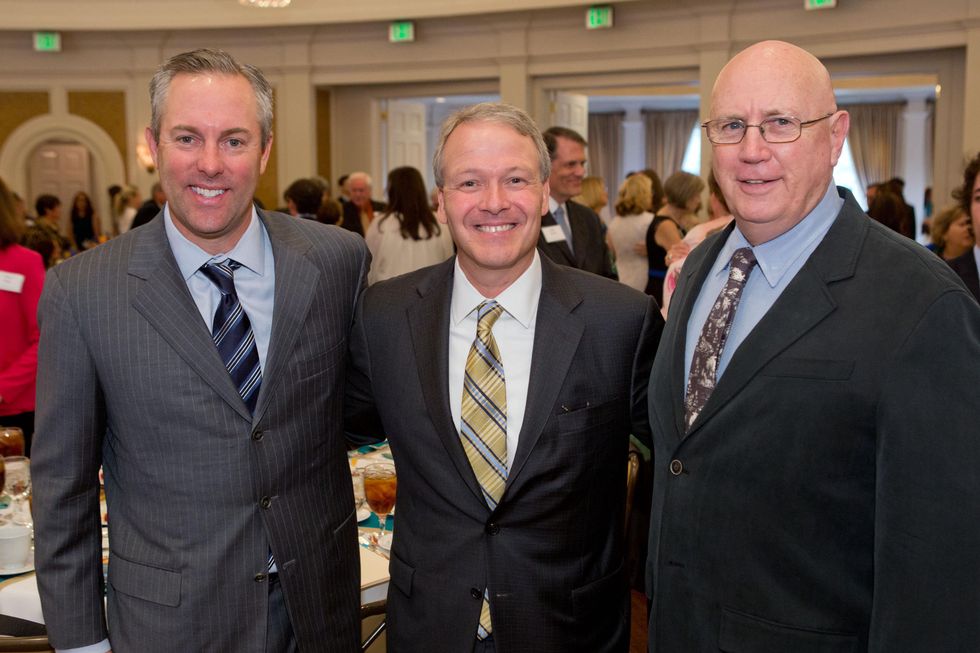 6 Reid Ryan, from left, Dr. Marc L. Boom and Jamie Hildreth at the Houston Methodist Luncheon September 2014