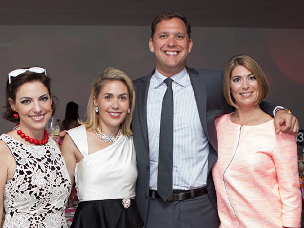 61 Cullen Geiselman, from left, Leslie Hull, Ryan Gordon and Claudia Schmuckli at the Blaffer Gala May 2014
