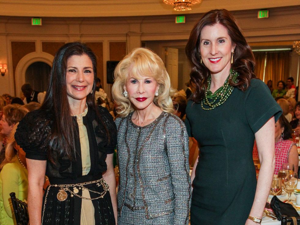 62 Cynthia Petrello, from left, Diane Lokey Farb and Phoebe Tudor at the Salvation Army luncheon April 2014