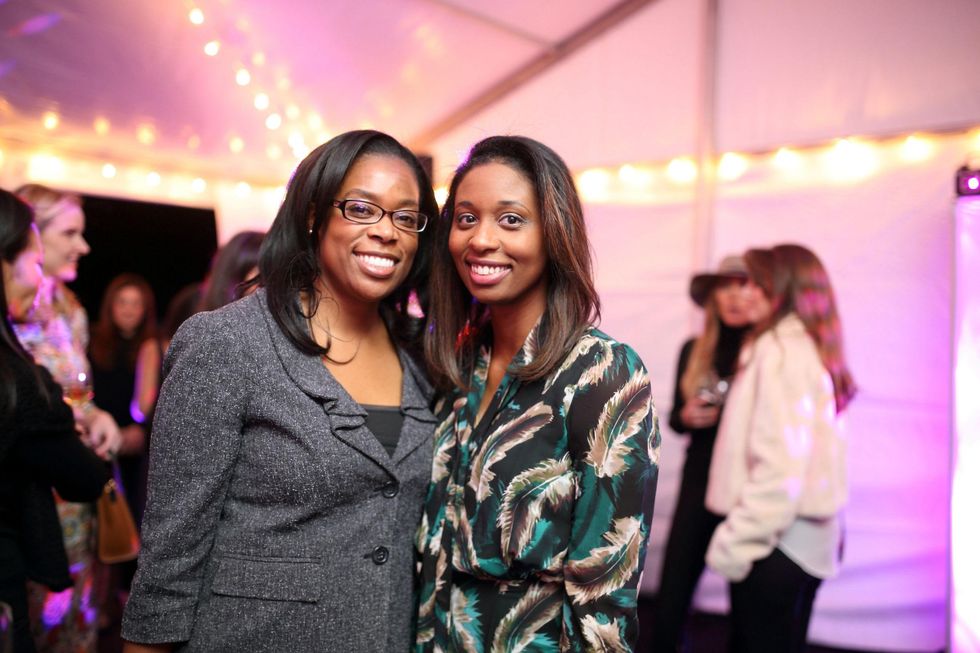 64 Tiffany Sanders, left, and Asha Quant at the Baanou Grand Opening Party November 2014