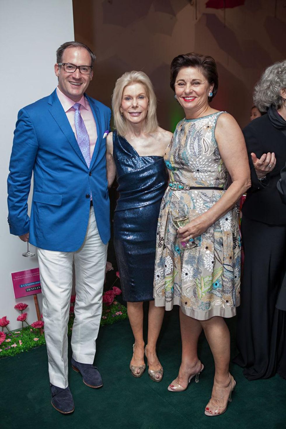 65 Beau Miller, from left, Frances Marzio and Beth Madison at the Blaffer Gala May 2014