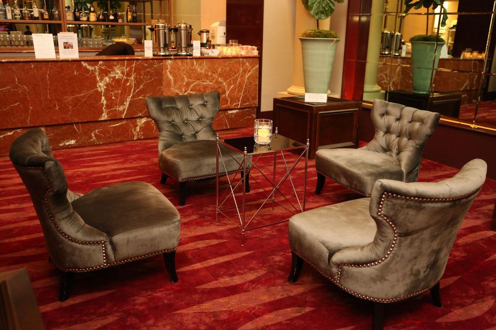 65 Lounge seating Wortham Center Founder's Salon makeover March 2015