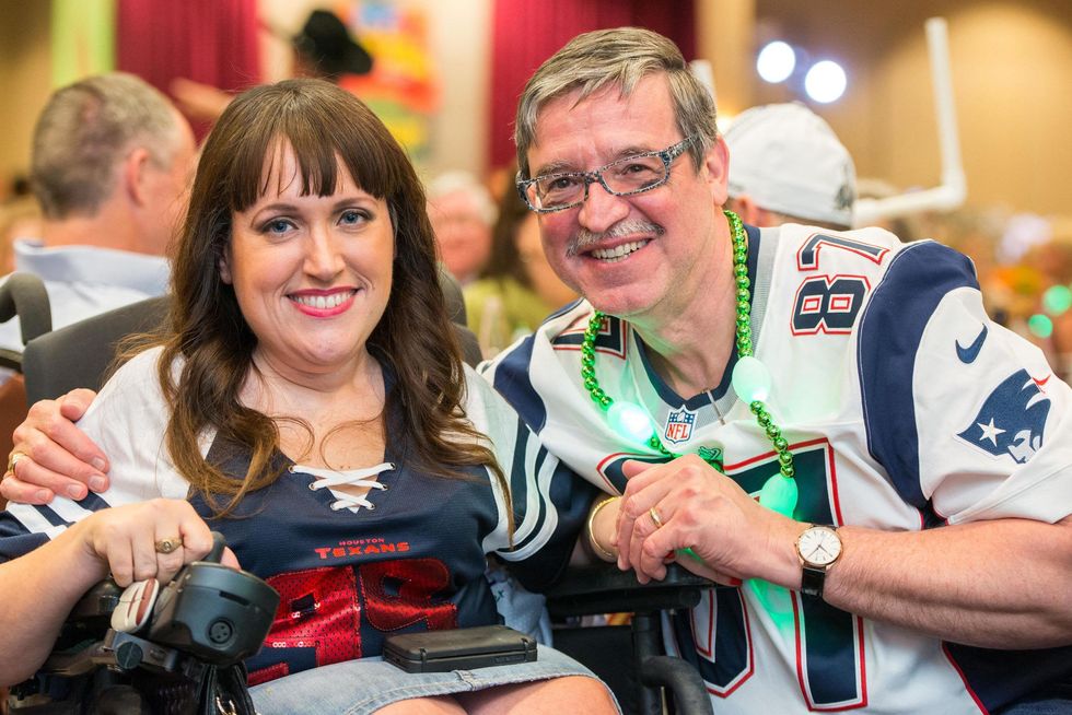 654 Angela Wrigglesworth and Dr. Carlos Rivera at the Camp For All Super Ball February 2015