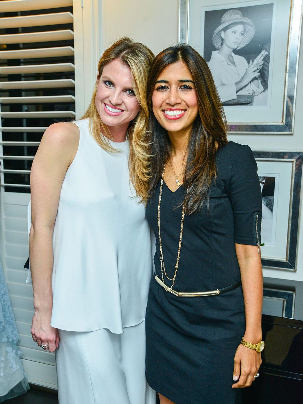 67 Lindley Arnoldy, left, and Divya Paralker Brown at the Baanou trunk show December 2013