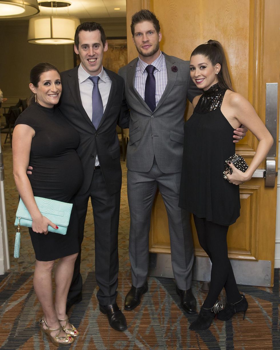 6862 Hillary and Kevin Jibbet, from left, and Kevin and Caroline Walter at Una Notte in Italia November 2014