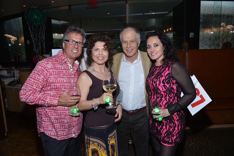 6S Scott and Moriah Talley, from left, Reuven Hollo and Dawn Forsmith at the Emerald City ESCAPE Celebrity Serve Benefit April 2014