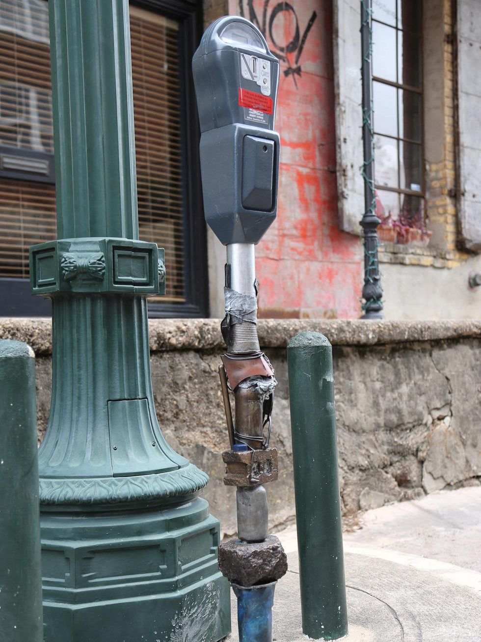 7 art parking meters Houston October 2013