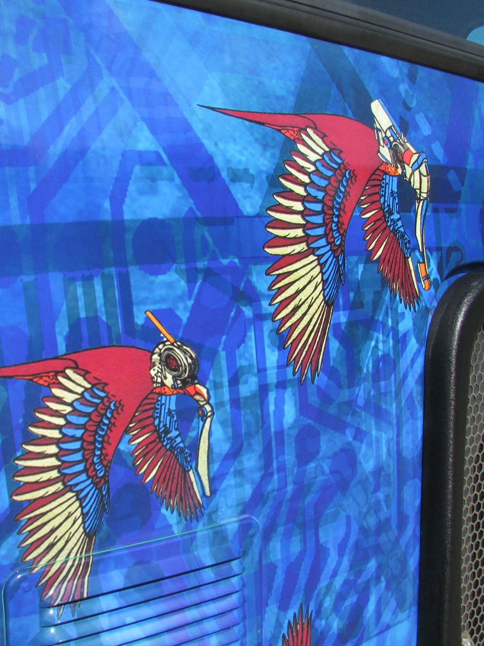 7 art recycling trucks August 2014.