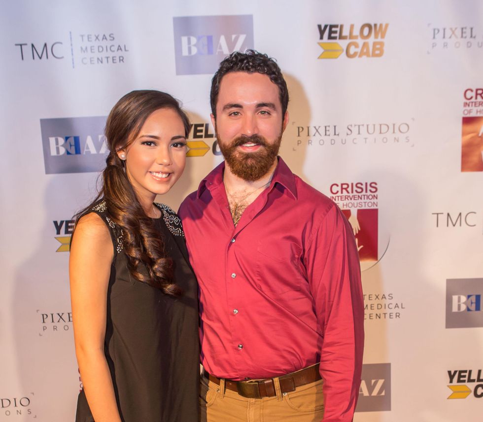 7 Ava Galindo and Luke Wright at the Beat the Holiday Blues event December 2014