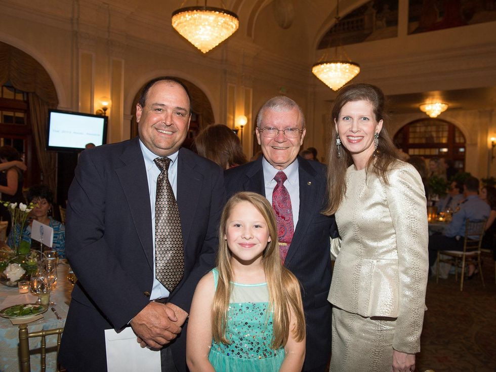 7 Be An Angel April 2013 Mike Williams, Fred Haise, Andrea McWilliams and Madison McWilliams