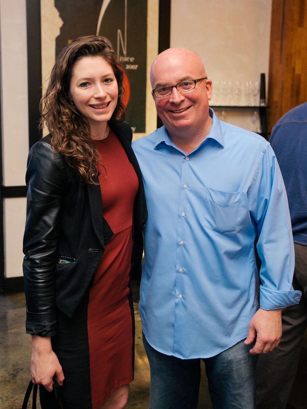 7 Cassie Kraft and John Sanders at the Artesa wine tasting at Cru March 2014