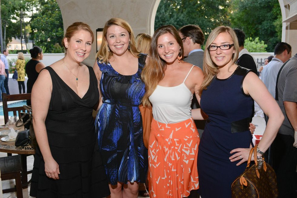 7 Courtney Wade, from left, DeDe King, Lyndsay Romano and Megan Kyzer at the Recipe for Success Open Kitchens kick-off June 2014