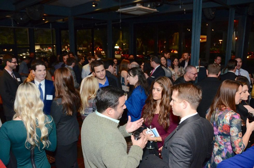 7 crowd, venue at the Holocaust Museum Houston's Next Generation Young Professionals kickoff party November 2013