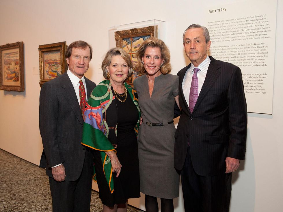 7 David and Pam Ott, from left, and Leila and Walter Mischer at the MFAH Georges Braque opening reception February 2014