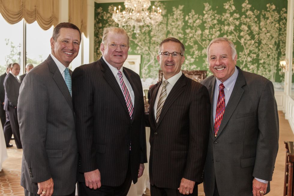 7 David Wuthich, from left, Paul Somerville, Tony Gracely and Ed McMahon at the Men of Distinction luncheon May 2014