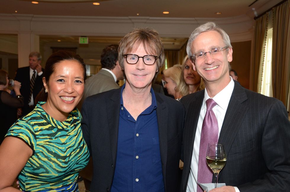 7 Dr. Gildy Babiera, from left, Dana Carvey and Dr. Fred Lang at the Broach Foundation Gala May 2014