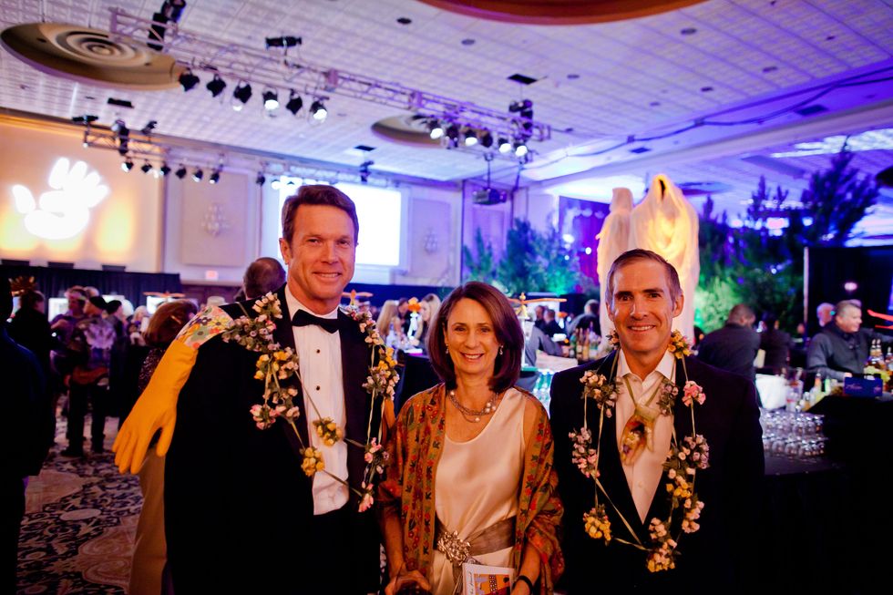 7 Guy Hagstette, from left, Sis Johnson and Doug Lawing at the Orange Show Gala November 2014
