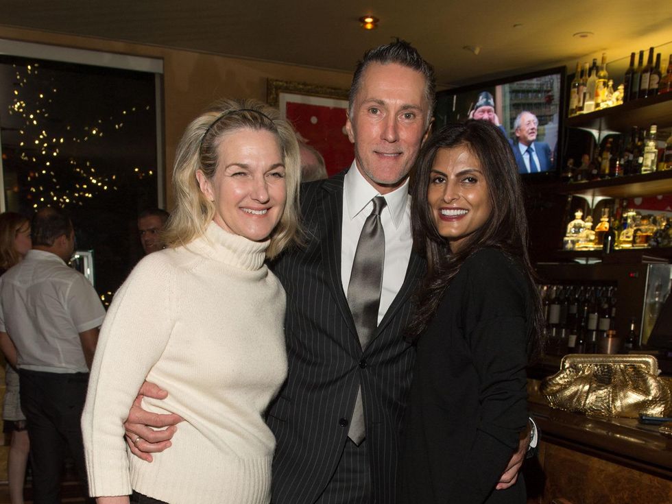 7 Holly Moore, from left, Greg Fourticq and Sabiha at the Hublot dinner party at Tony's October 2013