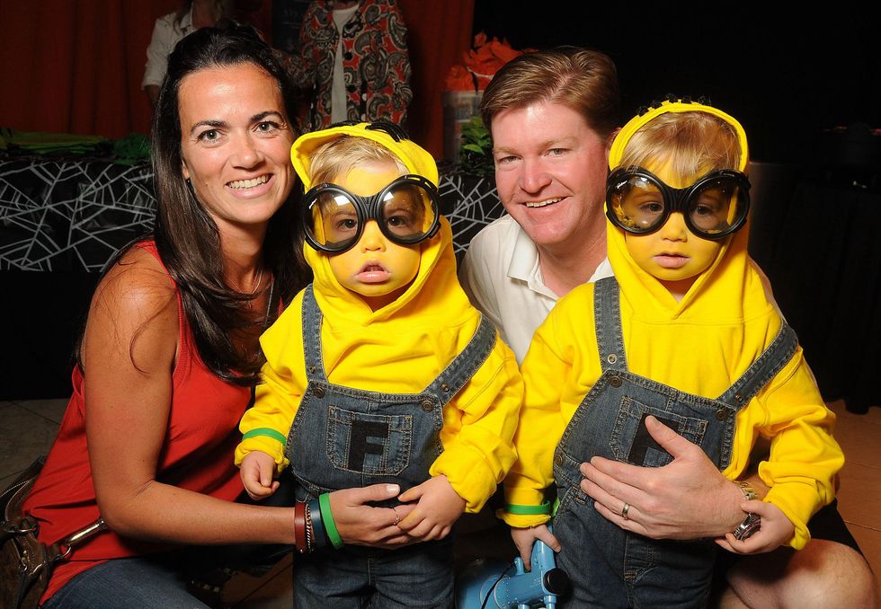 7 Isabel and Chris Fort with Michael and Seve at the M.D. Anderson Kids Halloween October 2014