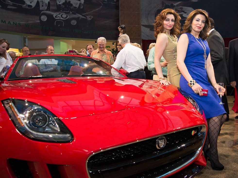 7 Jaguar F-Type Launch Houston May 2013 Mahzad Mohajer, Parissa Mohajer