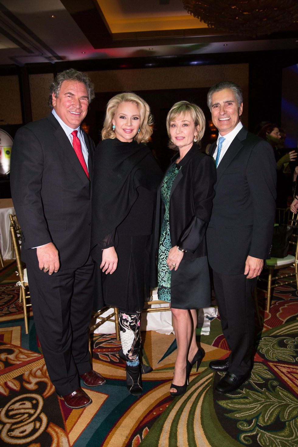 7 John and Kristi Schiller, from left, and Cathy and Giorgio Borlenghi at The Social Book 2015 Launch Party January 2015