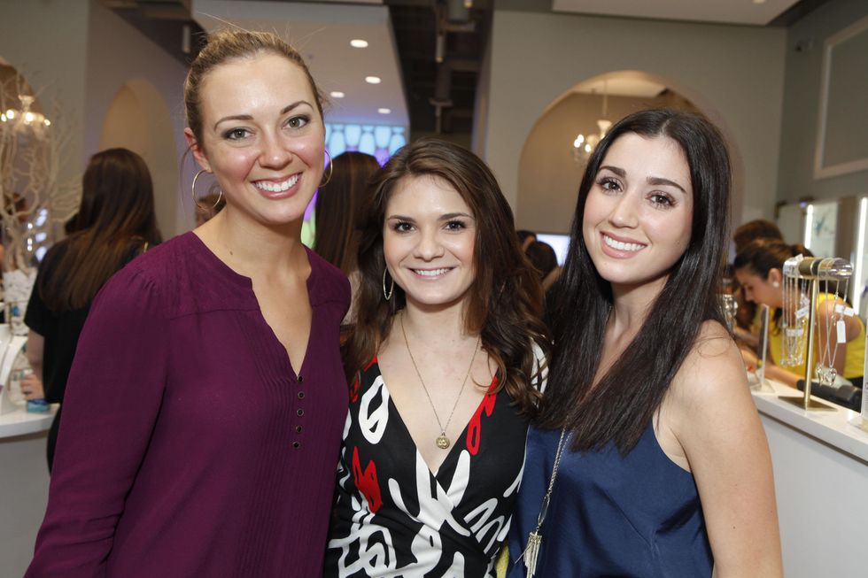 7 Katy Ellis, from left, Christina Lombana and Tessa DelGrande at WOW with Kendra Scott October 2014