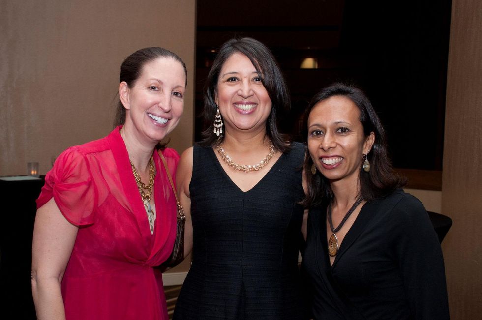 7 Laurie Bieber, from left, Laura Goeddeke and Sehba Ali at the Spring Branch Education Foundation Gala October 2014