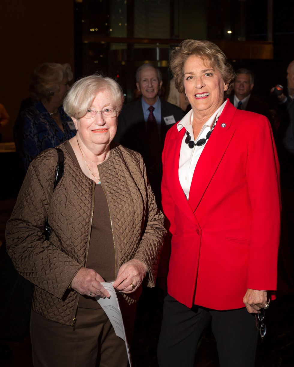 7 Madeleine Appel, left, and Ellen Cohen at the Houston Tomorrow Awards October 2014