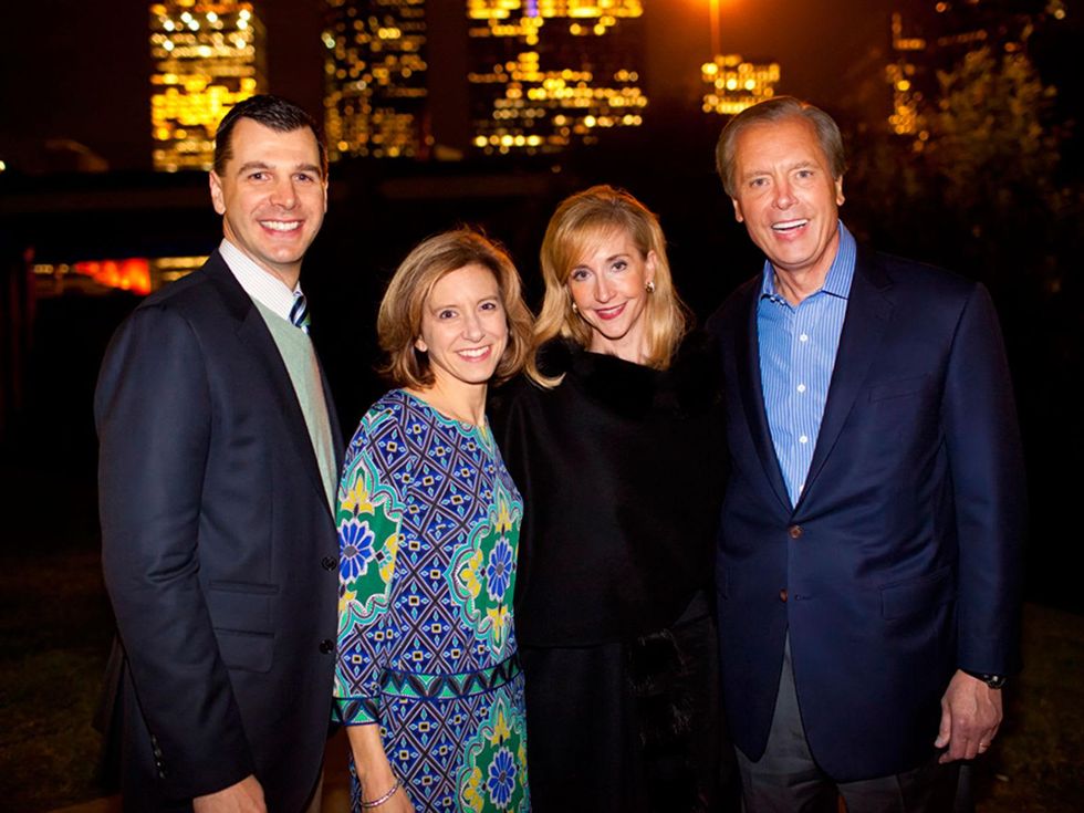7 Mark and Christina Hanson, from left, and Tricia and David Dewhurst at the Buffalo Bayou Partnership's Green and Growing Gala November 2013