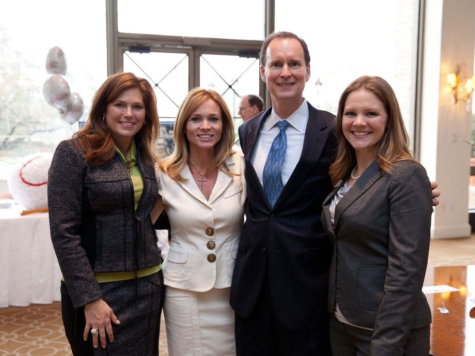 7 Melissa DeAyala, from left, Aimee Snoots, John Meredith and Alison Young at the SpringSpirit Baseball Breakfast February 2014