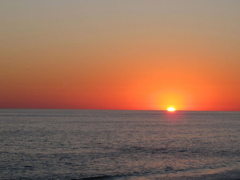 7 October sunset and jet