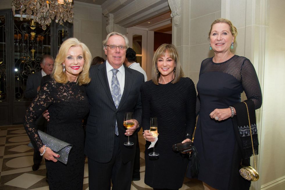 7 Pat Breen, from left, Mike Linn, Janet Gurwitch and Carol Linn at the Zadok jewelry dinner October 2014
