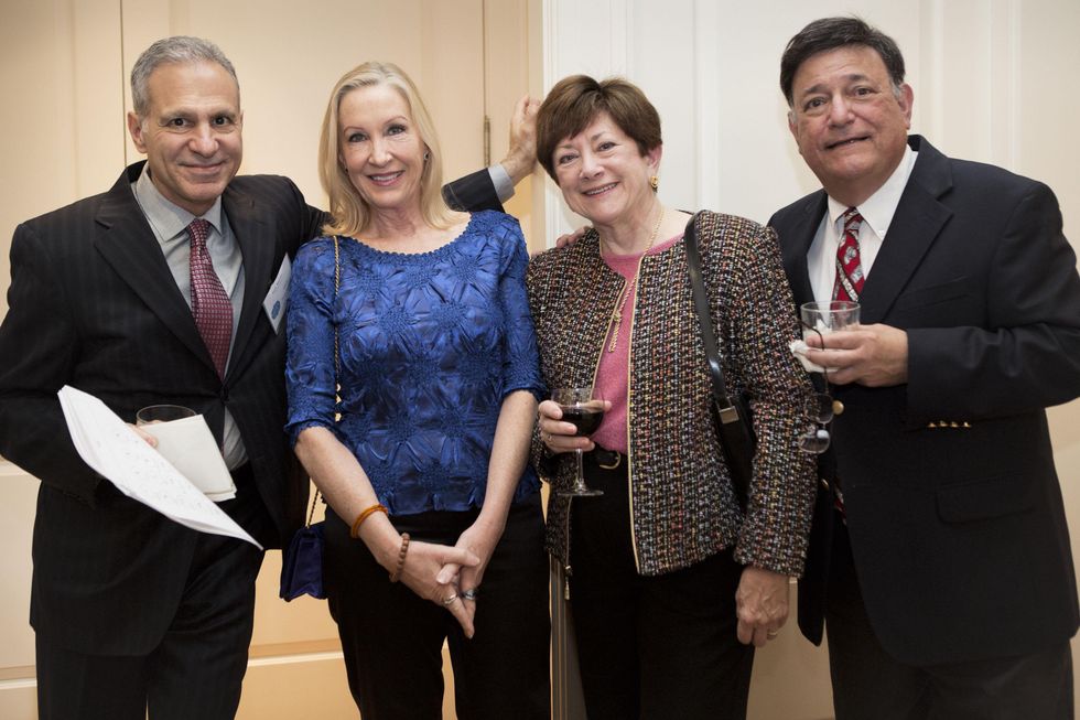 7 Rick Wester, from left, Xavia Karner and Mickey and Mike Marvins at the Houston Center for Photography Print Auction February 2015